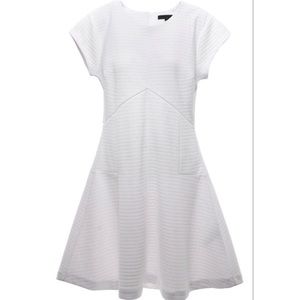 Banana Republic White Knit Textured Dress Sz 0
